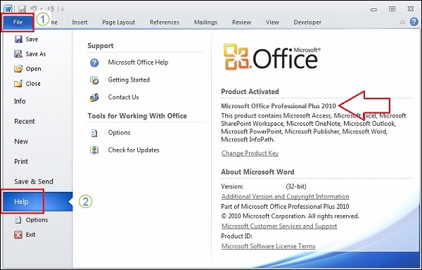 Determine your Microsoft Office version - IT Help